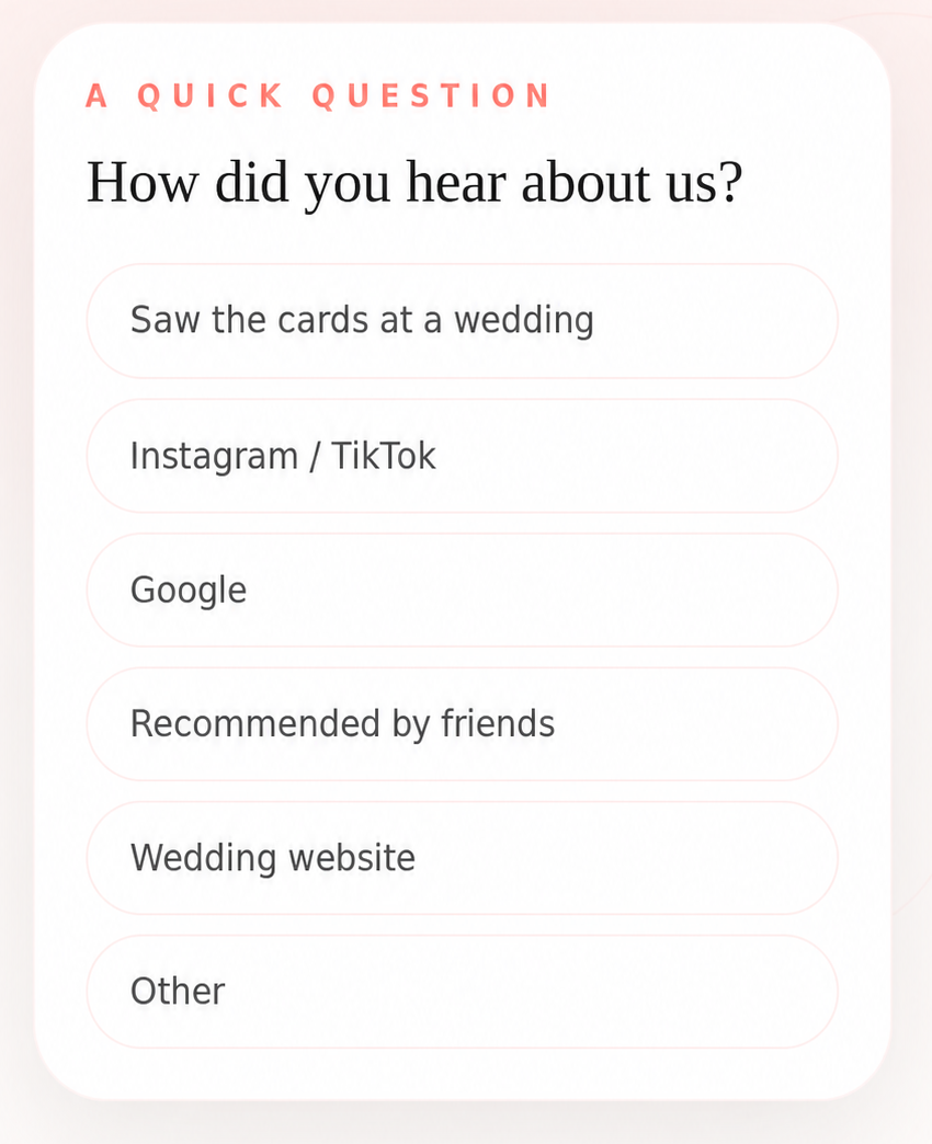 PhotoQuest acquisition survey before an answer
