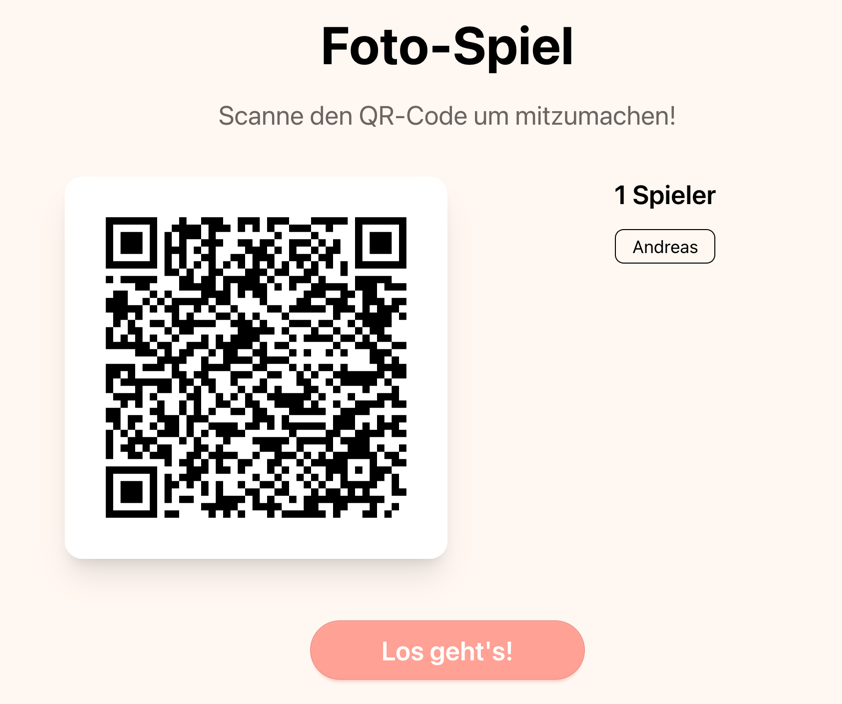 Guests join via QR code